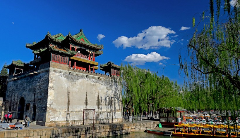 颐和园风景微信高清图片 蓝天白云