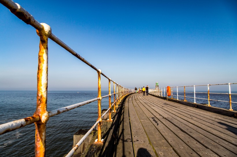 英格兰海滨小镇惠特比风景微信图片