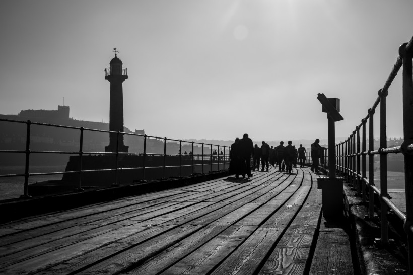 英格兰海滨小镇惠特比风景微信图片