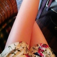 微信自拍性感修长美腿靓女生头像图片