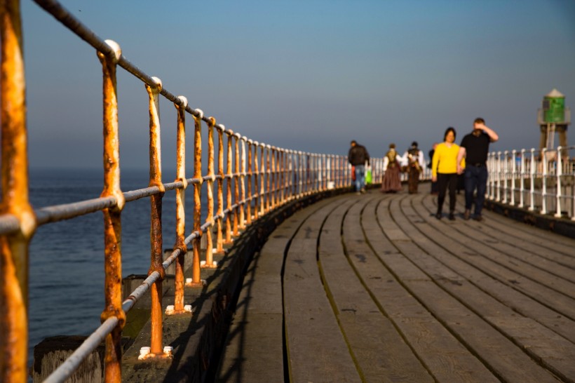 英格兰海滨小镇惠特比风景微信图片