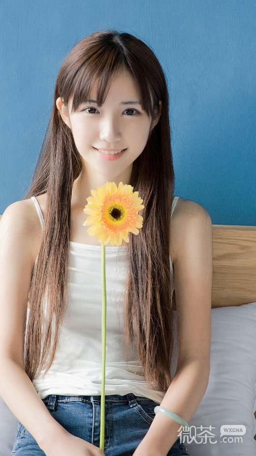 唯美清纯可爱女孩微信图片 与世无争