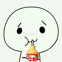 酚酞瓜喝饮料的微信表情包 酚酞瓜orz动态图片