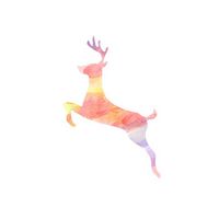 微信唯美麋鹿头像手绘精选 灼灼桃花十里