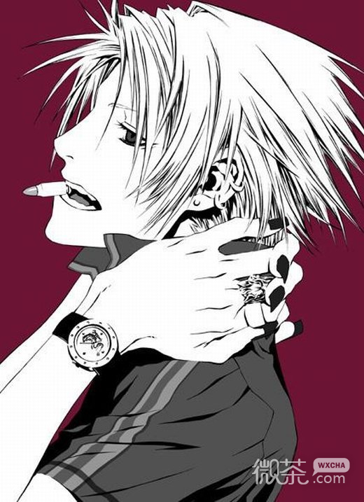 唯美冷酷动漫男生微信高清图片 漠然处之