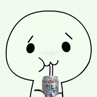 酚酞瓜喝饮料的微信表情包 酚酞瓜orz动态图片