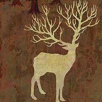 微信唯美麋鹿头像手绘精选 灼灼桃花十里