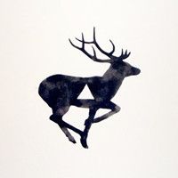 微信唯美麋鹿头像手绘精选 灼灼桃花十里