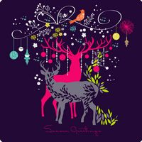 微信唯美麋鹿头像手绘精选 灼灼桃花十里