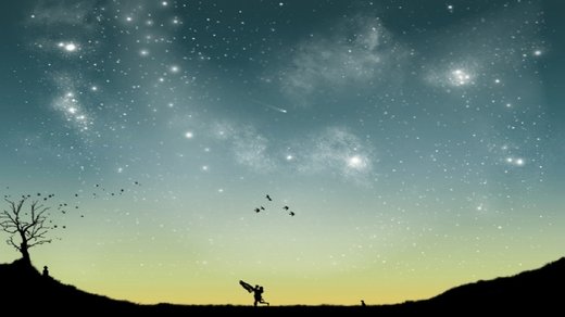 唯美梦幻星空微信高清图片