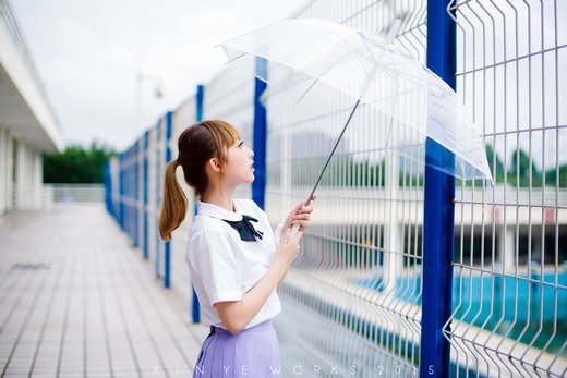 清纯素颜美女微信高清图片 莲花仙子