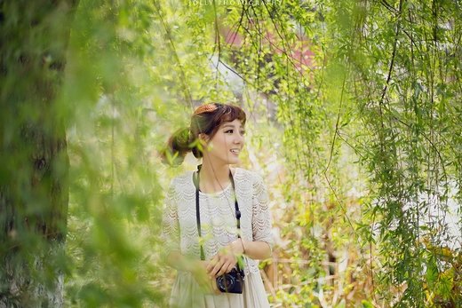 清纯素颜美女微信高清图片 莲花仙子