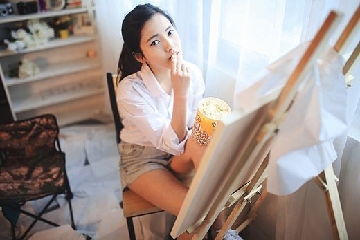 微信清纯美女生活照 娇艳动人