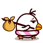 耷拉鸟微信表情包 吃货的鸟生！