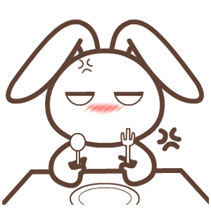 默默兔搞怪微信表情包 乐极生悲！