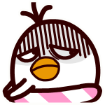 耷拉鸟微信表情包 吃货的鸟生!