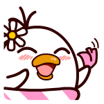 耷拉鸟微信表情包 吃货的鸟生！