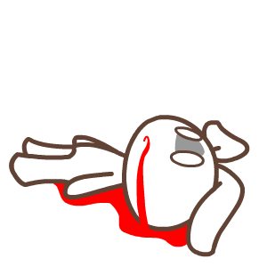 默默兔搞怪微信表情包 乐极生悲！