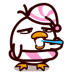 耷拉鸟微信表情包 吃货的鸟生！