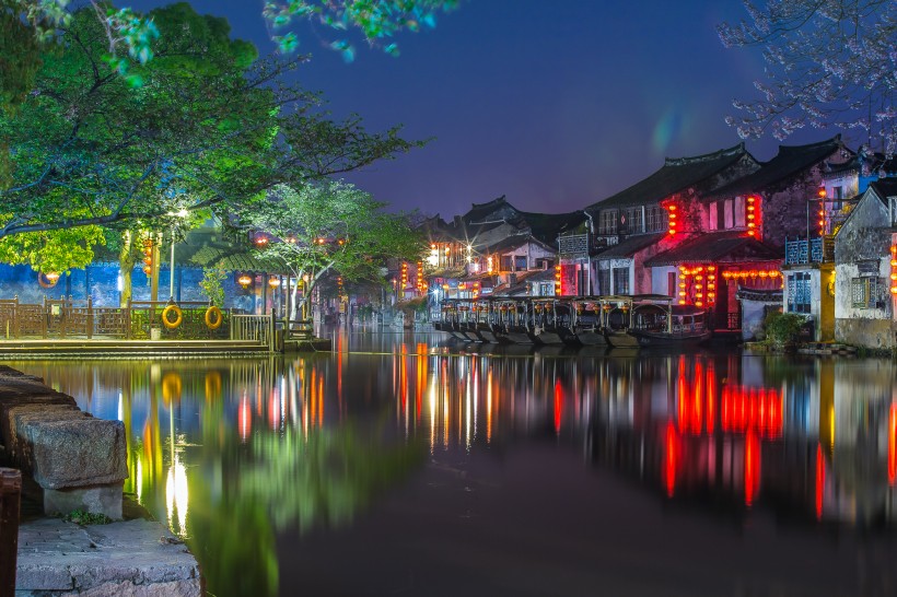 西塘古镇风景微信高清图片 千年古镇