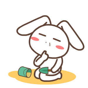 默默兔搞怪微信表情包 乐极生悲！