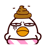 耷拉鸟微信表情包 吃货的鸟生！
