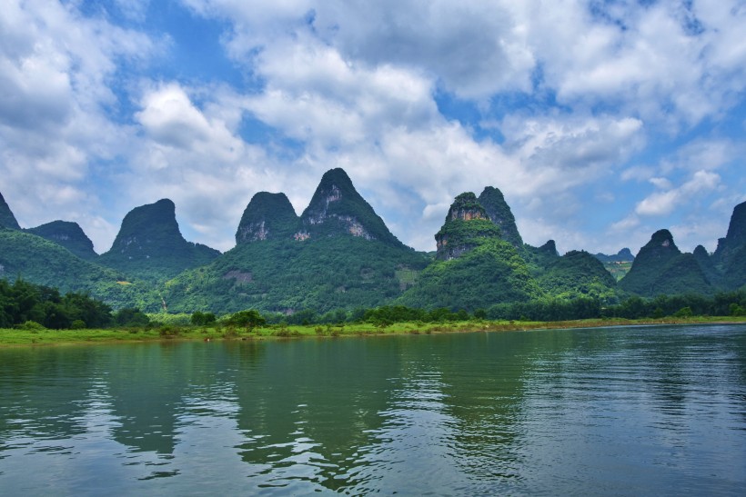 桂林漓江风景微信高清图片 山水甲天下！