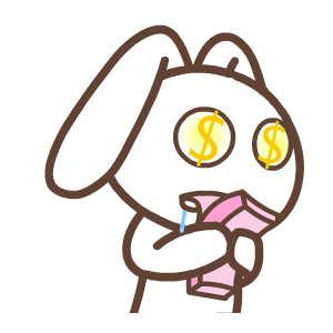 默默兔搞怪微信表情包 乐极生悲！