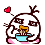 耷拉鸟微信表情包 吃货的鸟生!