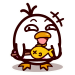 耷拉鸟微信表情包 吃货的鸟生！