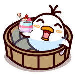 耷拉鸟微信表情包 吃货的鸟生！