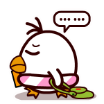 耷拉鸟微信表情包 吃货的鸟生!