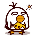 耷拉鸟微信表情包 吃货的鸟生！