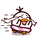 耷拉鸟微信表情包 吃货的鸟生!