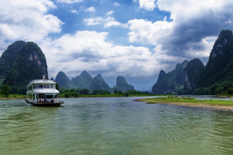 桂林漓江风景微信高清图片 山水甲天下！