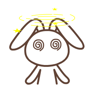 默默兔搞怪微信表情包 乐极生悲！