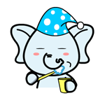 村村象动态微信表情包 求包养！