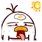 耷拉鸟微信表情包 吃货的鸟生！