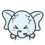 村村象动态微信表情包 求包养！