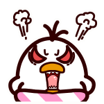 耷拉鸟微信表情包 吃货的鸟生！