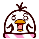 耷拉鸟微信表情包 吃货的鸟生!