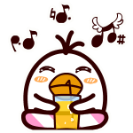 耷拉鸟微信表情包 吃货的鸟生！