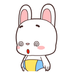 宝宝兔动态微信表情包合集 不开心！