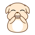 黑眼狗动态微信表情包全套 守家我光荣！