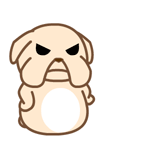 黑眼狗动态微信表情包全套 守家我光荣！