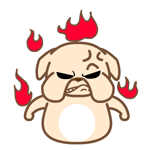 黑眼狗动态微信表情包全套 守家我光荣！