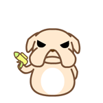 黑眼狗动态微信表情包全套 守家我光荣！