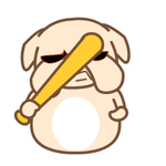 黑眼狗动态微信表情包全套 守家我光荣！