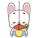宝宝兔动态微信表情包合集 不开心！