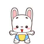 宝宝兔动态微信表情包合集 不开心！